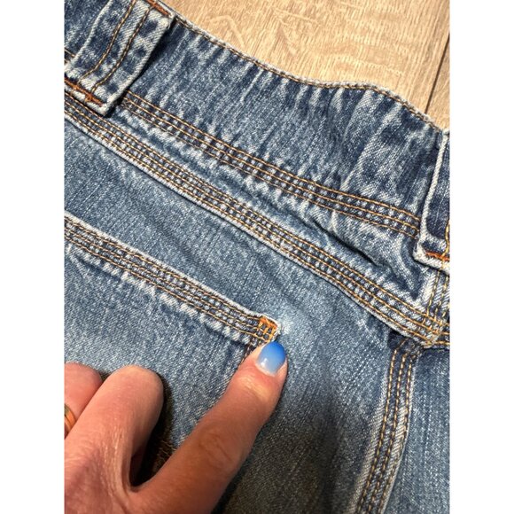 Old Navy Womens 10 Denim Mid-Rise Blue Jean Shorts With Elastic Waist & Pockets - Picture 7 of 9